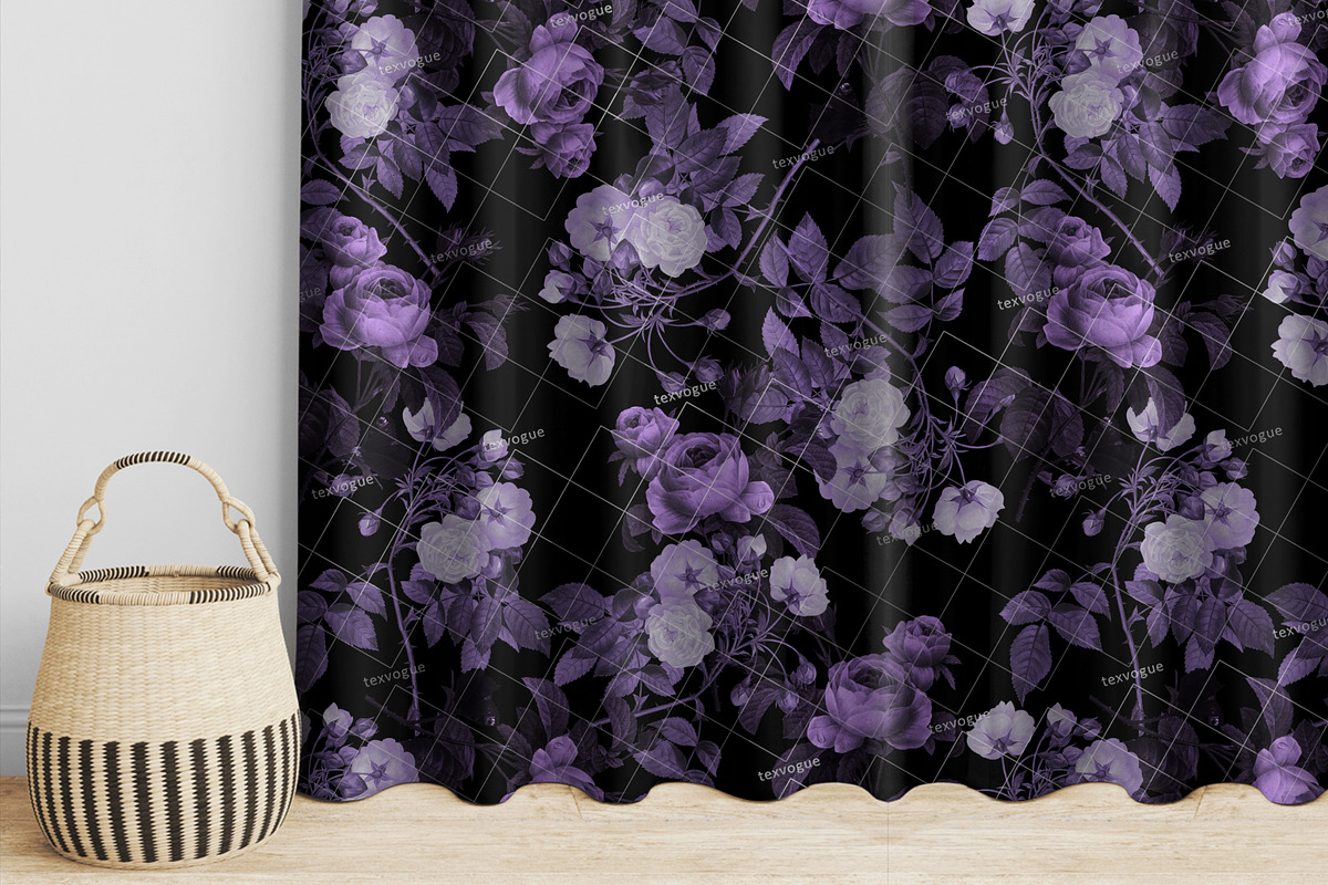 Purple Roses - Seamless Patterns, a Pattern Graphic by texvogue (Photo 15 of 15)