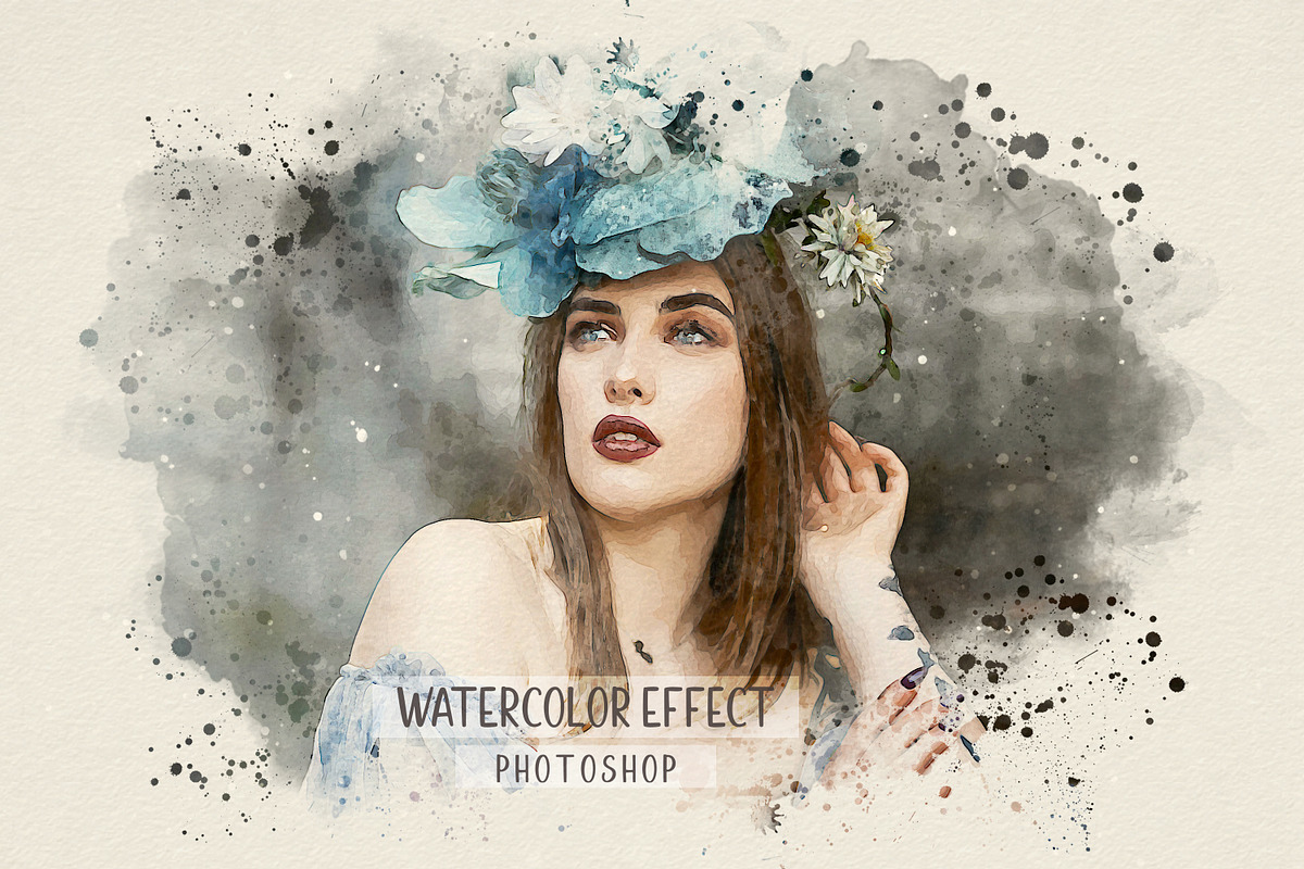 Realistic Watercolor Splatter Effect, an Action Add-On by liptouse (Photo 1 of 10)