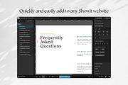 Showit FAQ Section Template Add On, a Landing Page Template by Sugar Studios (Thumbnail 5 of 7)