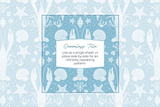 Blue Crawfish Seamless Pattern, a Pattern Graphic by Fern & Quill (Thumbnail 2 of 6)