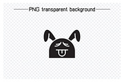 Rabbit Emojis Vector Set, an Animal Illustration by Designfour (Thumbnail 6 of 7)