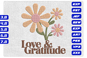 Love & Gratitude Retro Flowers File, an Illustration by Purpose Ekbal (Thumbnail 1 of 3)