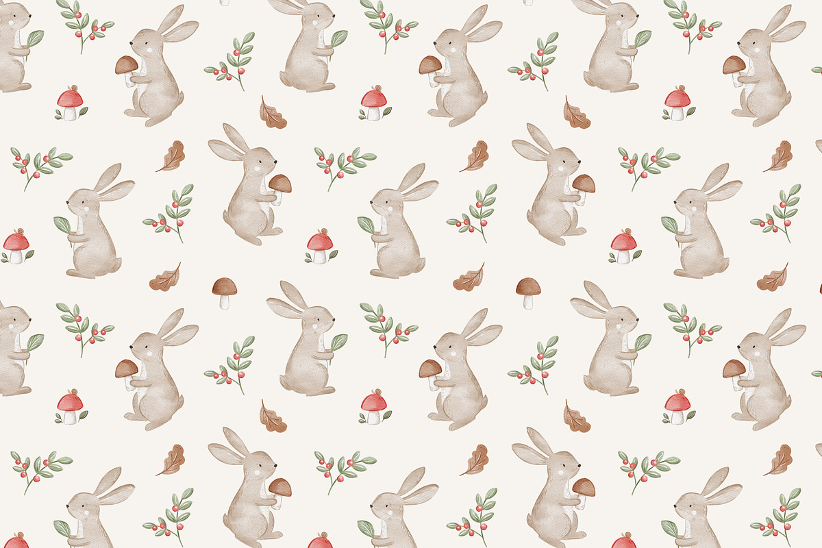 Pattern Little bunny, a Pattern Graphic by Olena Kuznietsova (Photo 3 of 3)