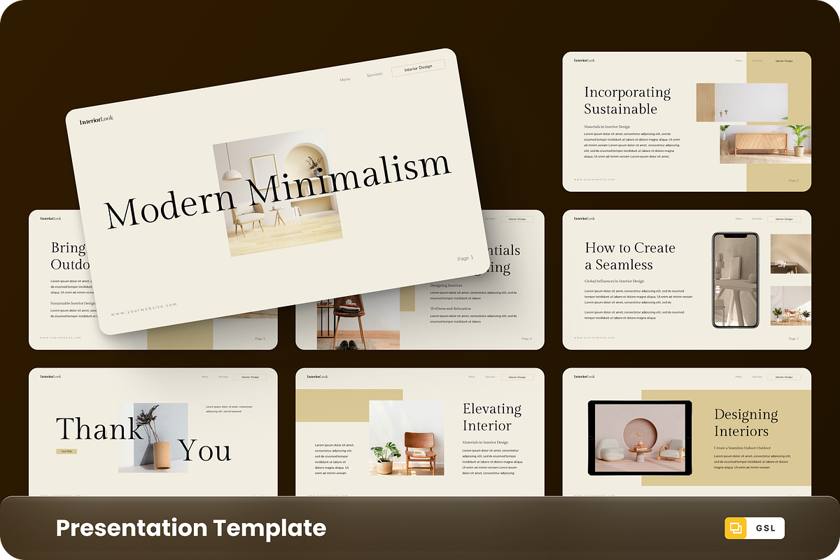 Modern Minimalism - Interior, a Presentation Template by GraphauseProject (Photo 1 of 6)