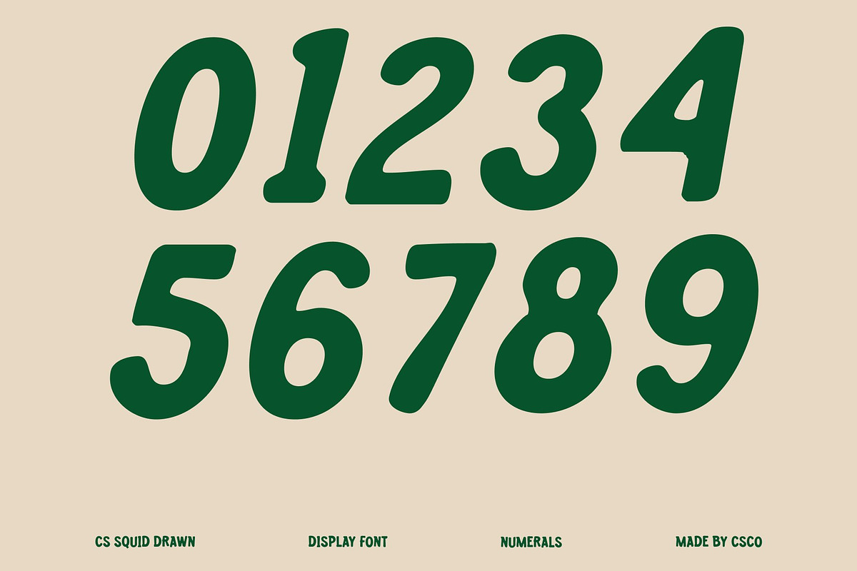 CS Squid Drawn, a Sans Serif Font by Craft Supply Co. (Photo 4 of 8)