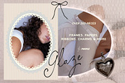 Glaze: Collage Kit with Frames, an Object Graphic by Purple (Thumbnail 1 of 13)