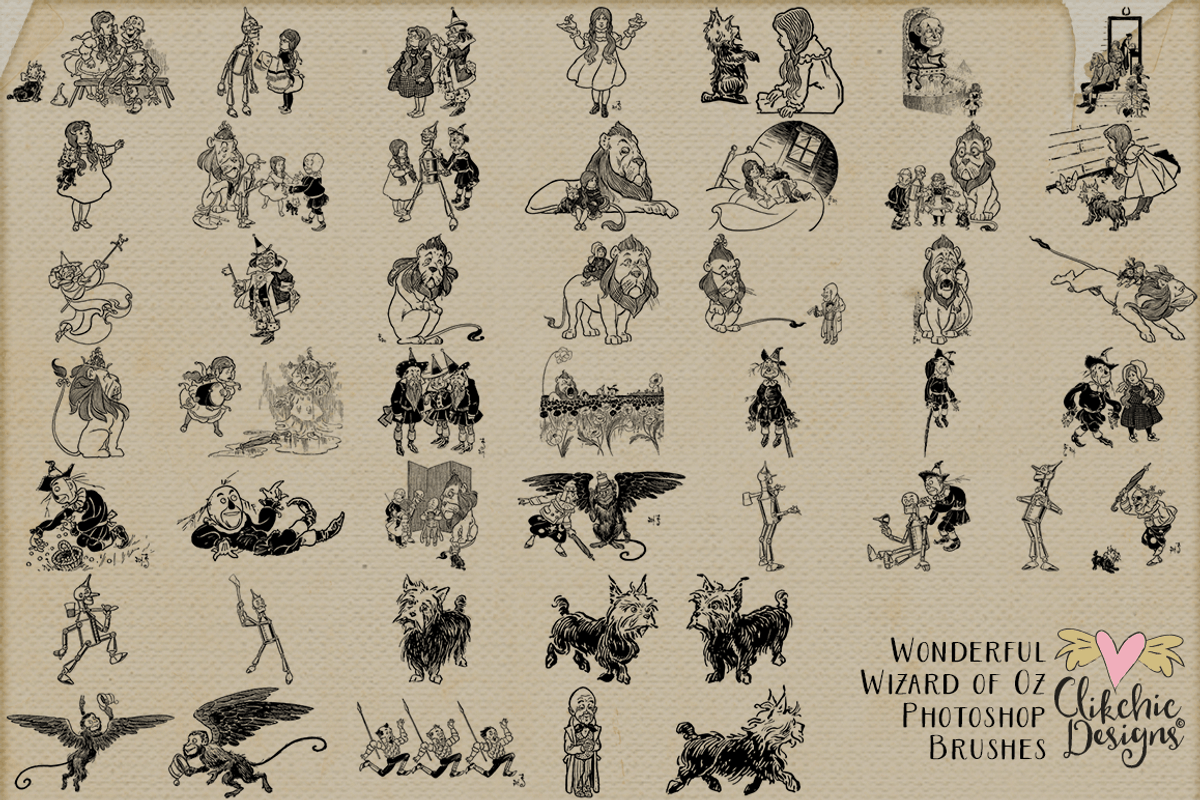 Wizard of Oz Photoshop Brushes preview 7