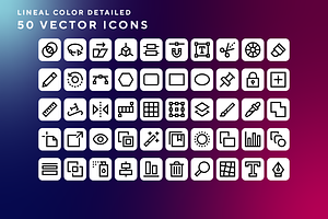 Vector edition icons, an Outline Icon by Wencory