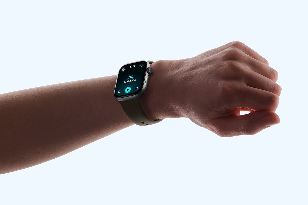 24 Watch Series 11 in Hand Mockups, a Wearable Device Mockup by Asylab (Photo 32 of 107)
