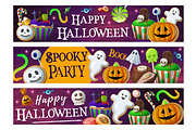 Halloween banner with sweets, a Food Illustration by Vector Tradition (Thumbnail 1 of 3)