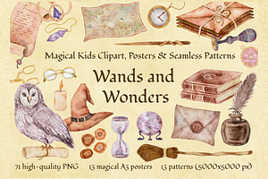 Wands and Wonders – Magical Clipart