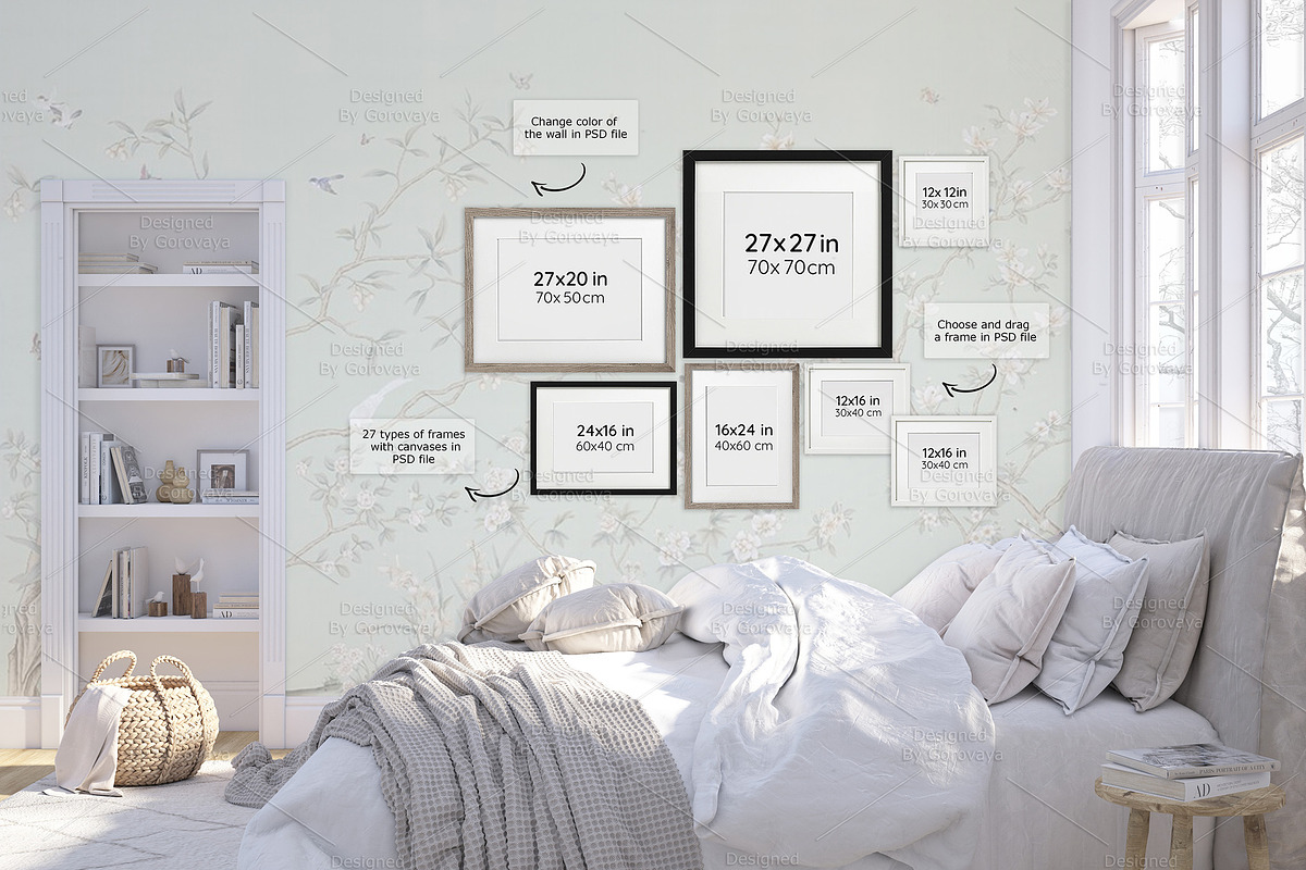 Interior Mockup Farmhouse Bundle, a Household Mockup by Designed By Gorovaya (Photo 8 of 26)