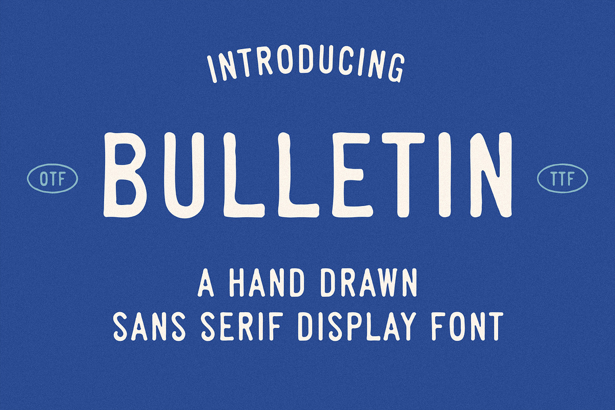 Bulletin | Vintage Sans Serif Font, a Sans Serif Font by Max Lockwood (Photo 1 of 11)