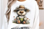 Whimsical summer teddy bear clipart, an Illustration by SinaCreation (Thumbnail 7 of 8)