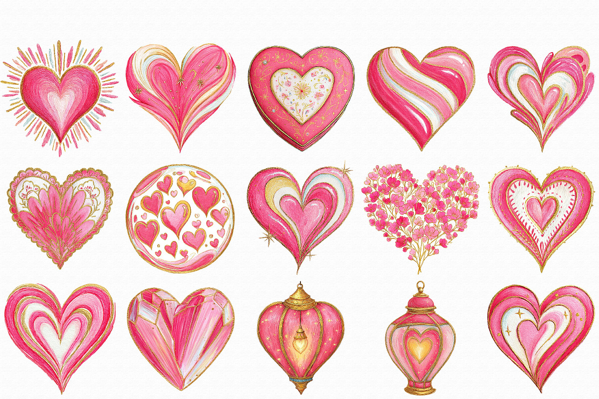 Valentine's Clipart Heart PNG, an Illustration by Libby Wishes (Photo 3 of 5)