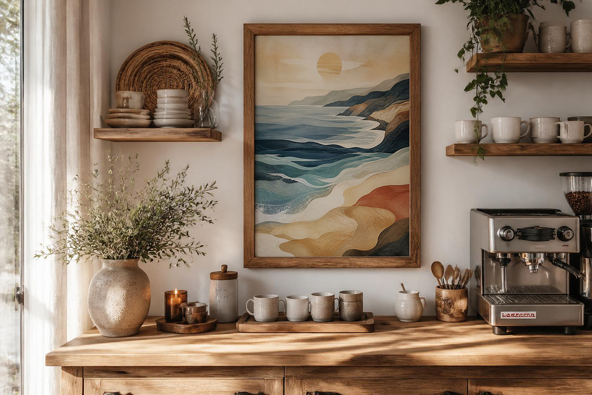 Abstract Coastal Wall Art, a Decorative Illustration by elfy creative (Photo 6 of 6)