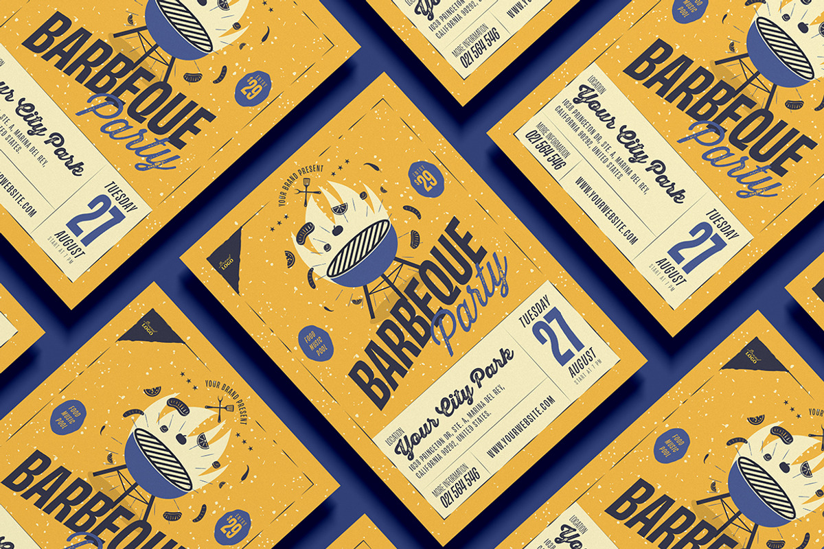 BBQ Party Flyer 02, a Flyer Template by FathurFateh (Photo 1 of 6)