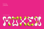 Moxen - Liquid Wavy Bubble Font, a Sans Serif Font by Casloop Studio (Thumbnail 1 of 9)