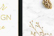 Black and Gold Objects Frame Mockup, a Print Template by RissDesign (Thumbnail 2 of 3)