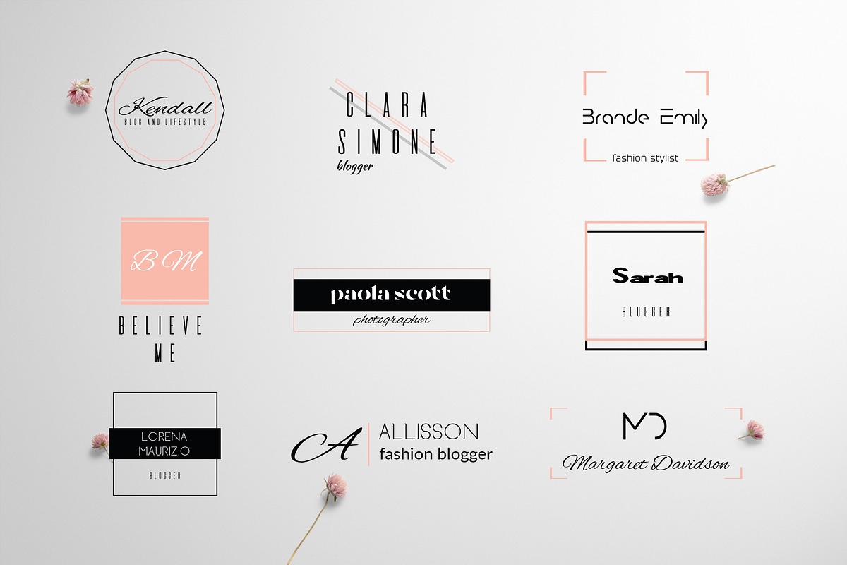 Feminine Chic Logo Templates, a Branding & Logo Template by IsikChic (Photo 8 of 9)