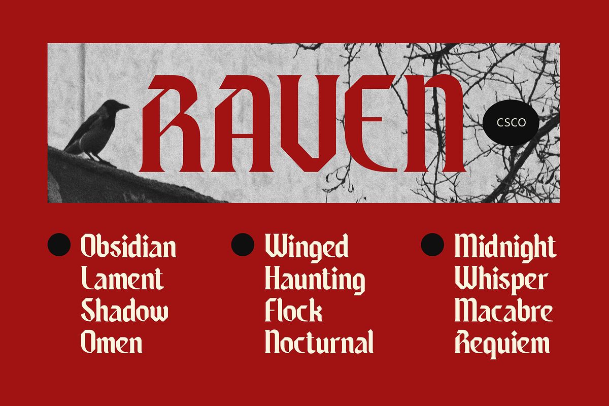 CS Slacker – Blackletter Font, a Blackletter Font by Craft Supply Co. (Photo 2 of 8)