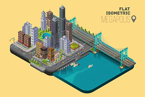Isometric Vector Megapolis