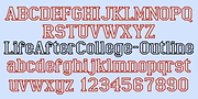 LifeAfterCollege, a Slab Serif Font by Ingrimayne Type (Thumbnail 5 of 8)