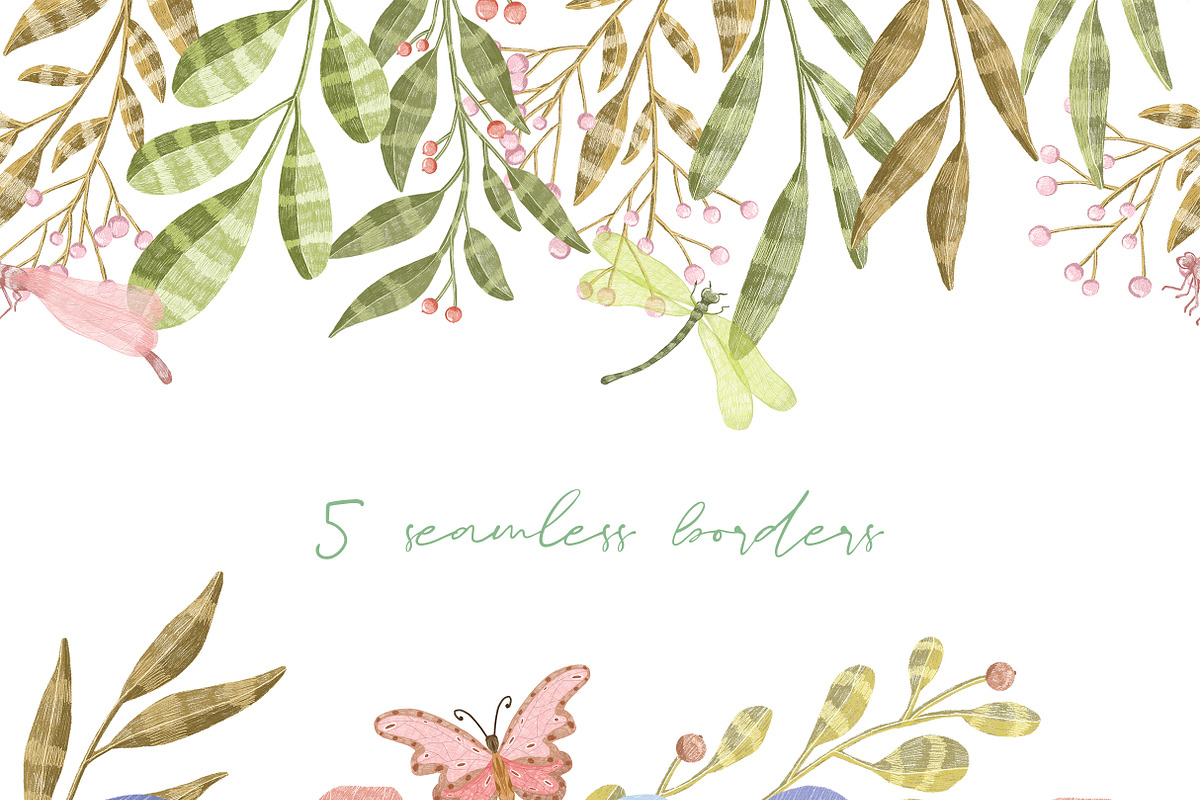 Soft flowers graphic collection, a Decorative Illustration by Yelloo Fish (Photo 9 of 16)