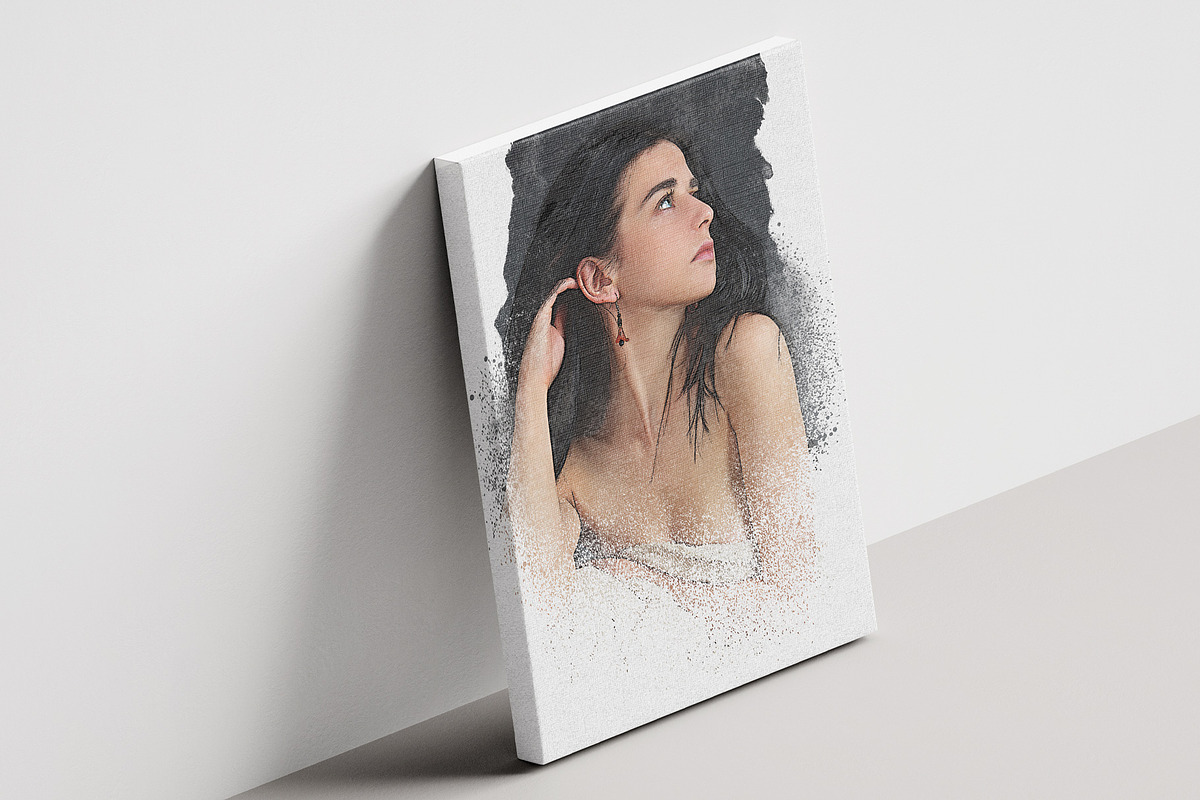 Watercolor Canvas Art Photo Effect, an Action Add-On by Photoshop Action (Photo 7 of 17)