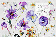SPRING FLOWERS Watercolor Collection, a Decorative Illustration by Inna Sinano (Thumbnail 9 of 11)