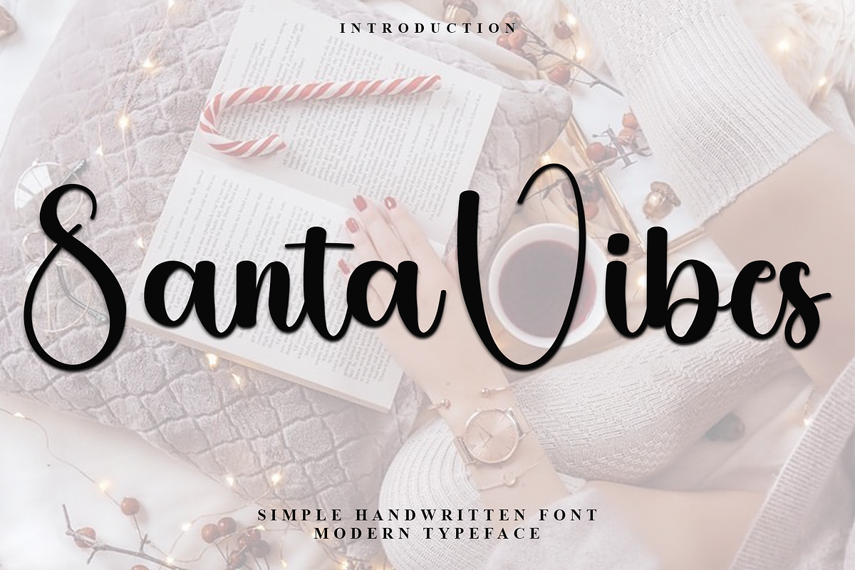 Santa Vibes, a Handwritten Font by InermediaSTUDIO (Photo 1 of 7)