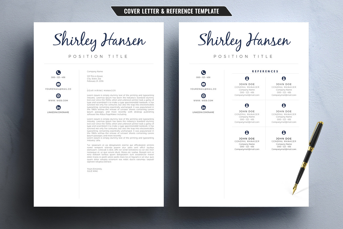 Resume/CV Template for Word, a Resume Template by TemplateCrafts (Photo 3 of 3)