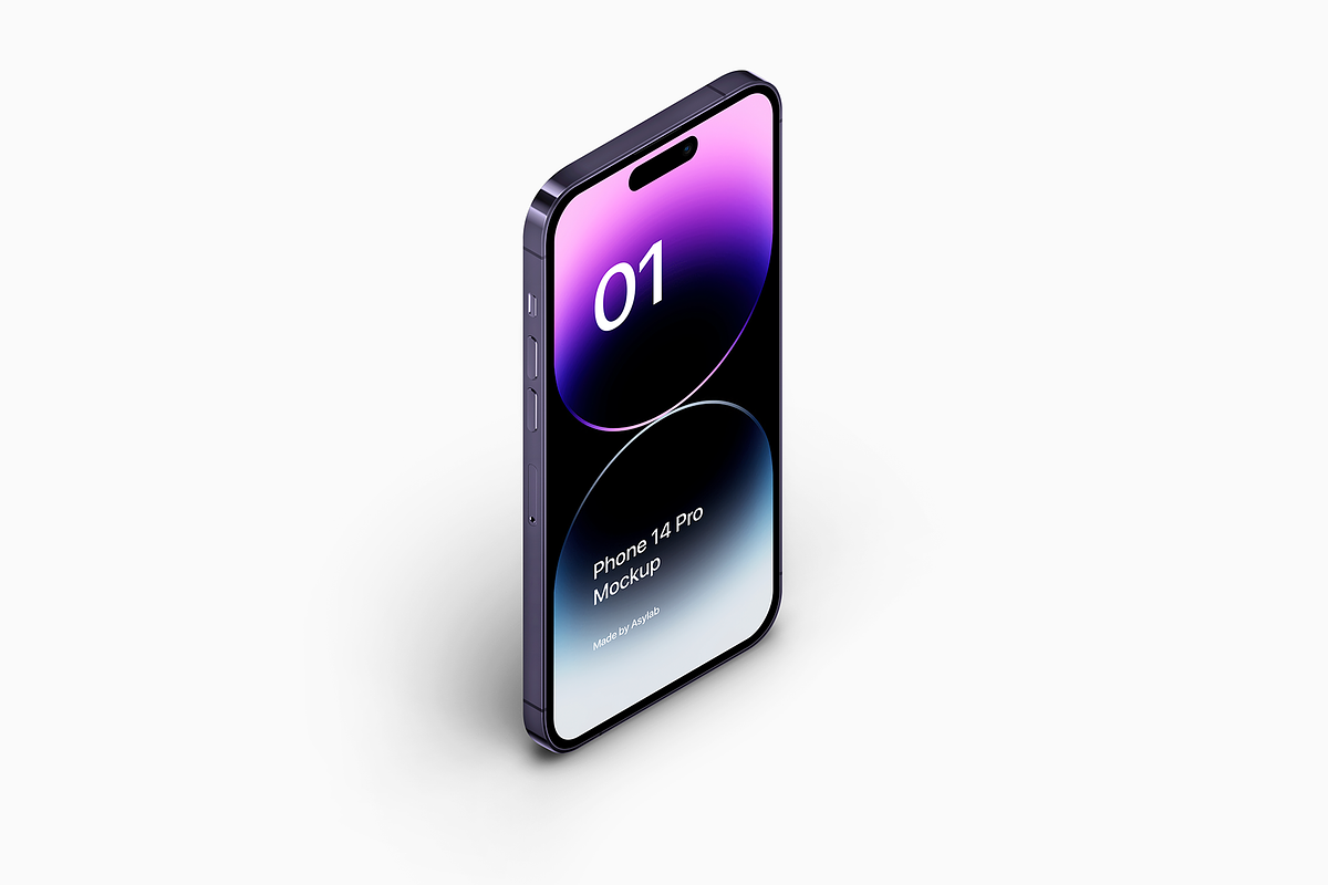 Phone 14 Pro - 21 Mockups Scenes, an iPhone Mockup by Asylab (Photo 17 of 35)