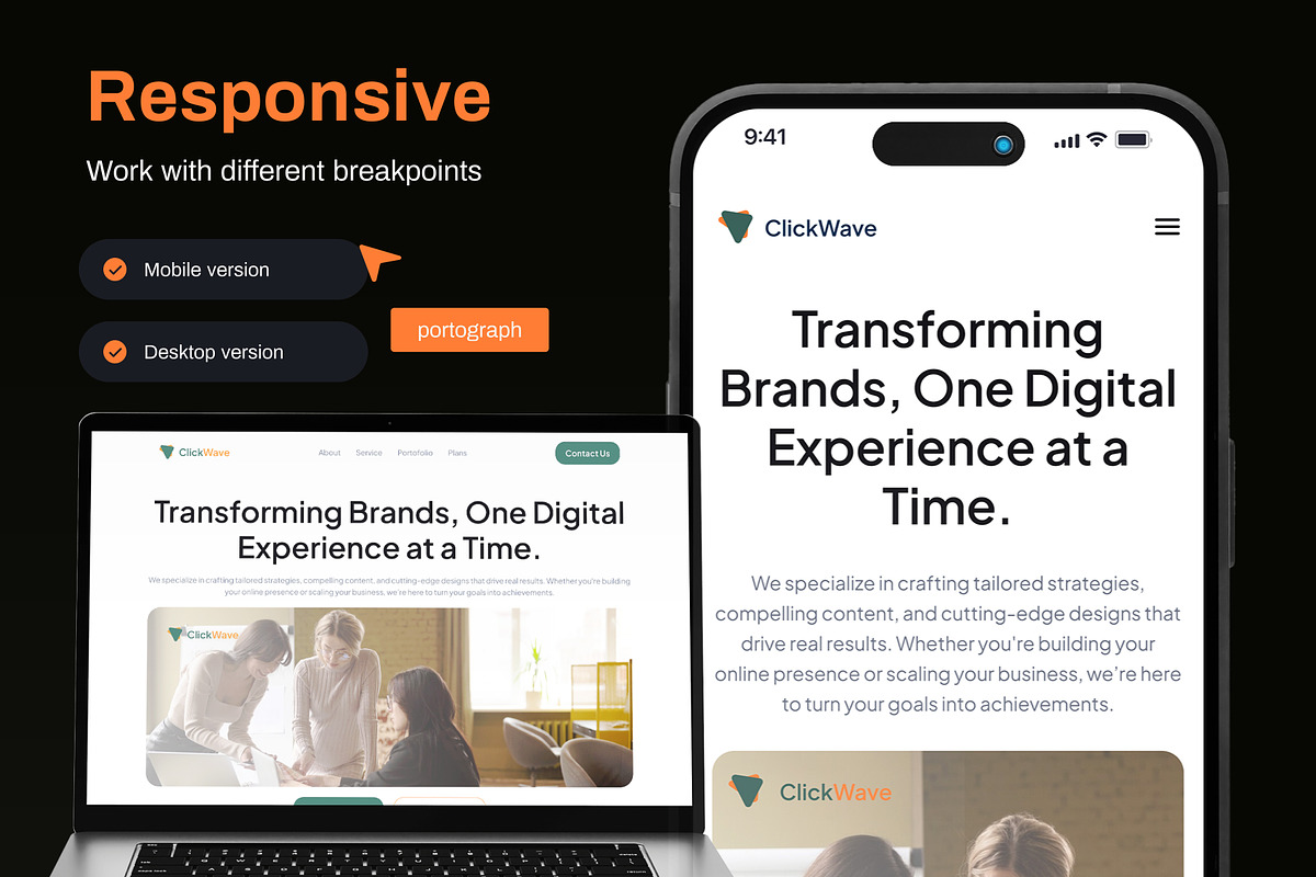 Digital Agency Landing Page preview 3