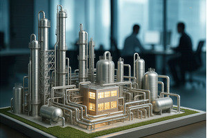 A detailed model of an industrial, an Industrial Photo by Sergey Kotenev