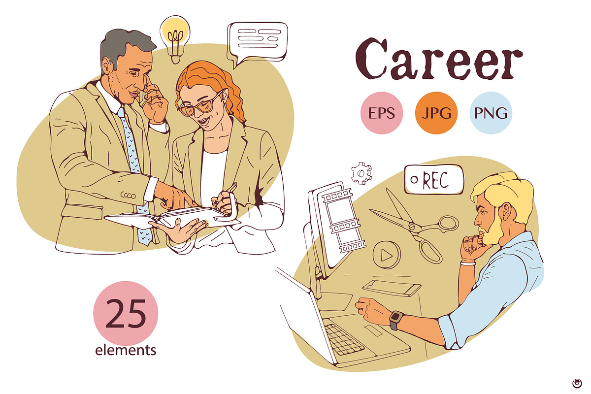 Career, a Person Illustration by Olillia (Photo 9 of 11)