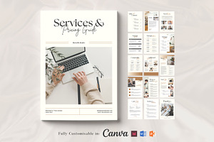 Services And Pricing Guide CANVA, a Brochure Template by Niofix