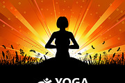 Silhouettes Girl in Yoga pose, an Object Graphic by TAlex (Thumbnail 6 of 6)