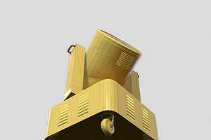 RIGED Search Light 3d Model