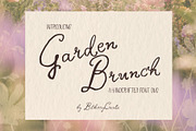 Garden Brunch Script & Sans Duo, a Handwritten Font by BilberryCreates (Thumbnail 1 of 11)