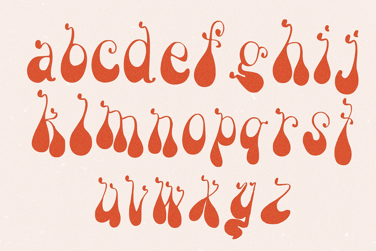 Psychedelic Groove Vintage 70s Font, a Script Font by Dear Darling Design (Photo 8 of 9)