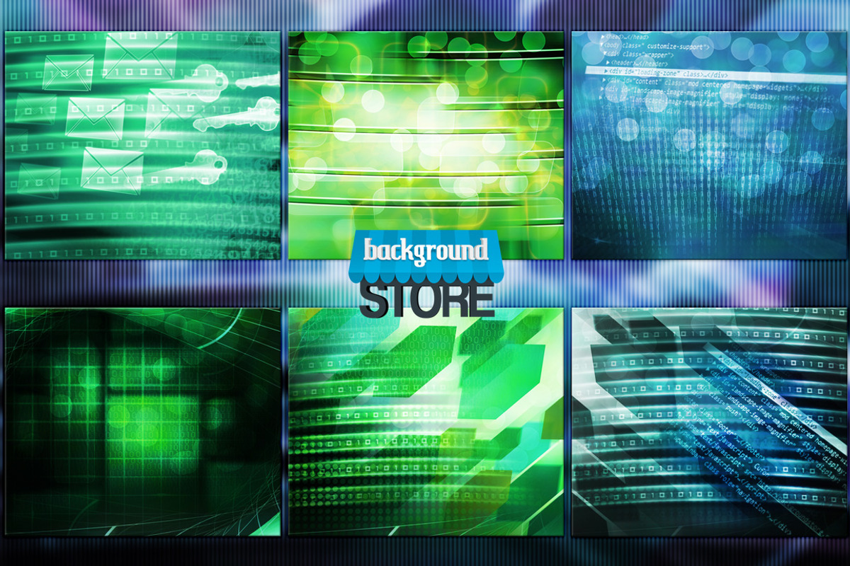 Technology Backgrounds Bundle preview 3