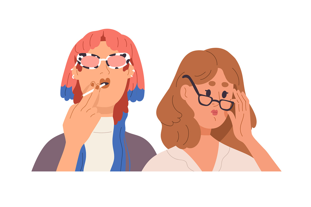 Face avatars of couples, friends set, a Person Illustration by Good Studio (Photo 4 of 16)