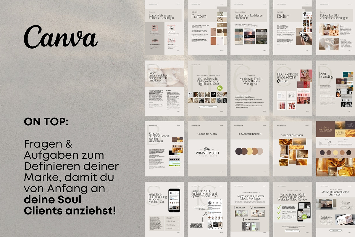 Canva Aesthetic Branding Templates, a Branding & Logo Template by highbrandclub (Photo 9 of 9)