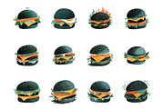 Cheeseburger Clipart, an Illustration by Design Market (Thumbnail 2 of 3)