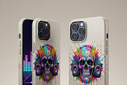 Neon Boombox Skull Splash Art, a Shirt Mockup by Vector Stall (Thumbnail 12 of 15)