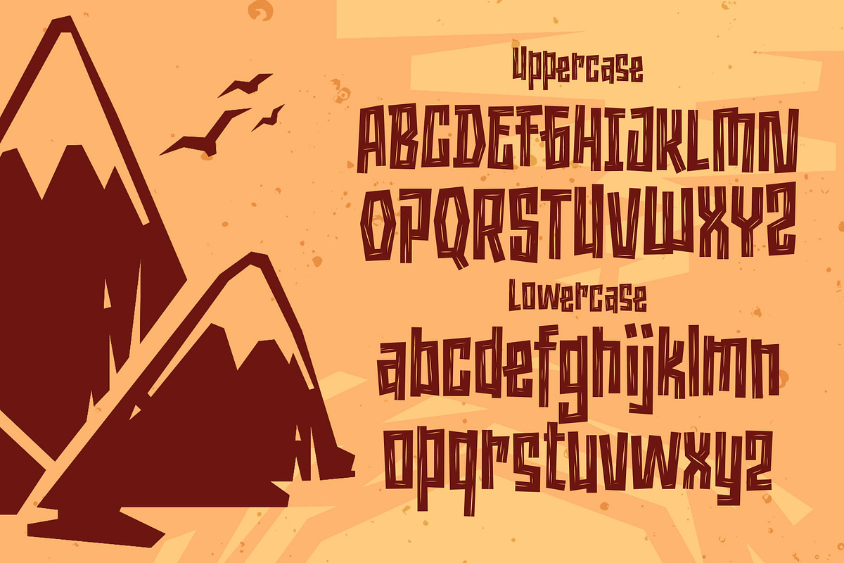 Naluka - Ethnic Font with Extras, a Font by Arterfak Project (Photo 8 of 13)
