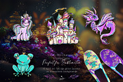Fairies Dragon Unicorn Frog Clipart, an Animal Illustration by KaramfilaS (Thumbnail 5 of 8)