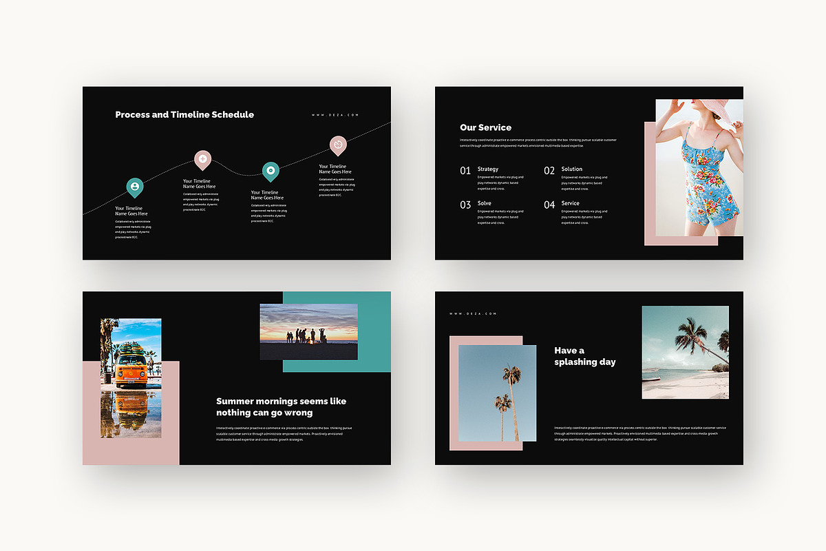 Deza : Beach Vacation Powerpoint, a Presentation Template by Punkl Camp (Photo 11 of 16)
