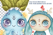 Forest Monsters Clipart, an Illustration by BonbonnyDesigns (Thumbnail 4 of 4)